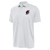 Men's Antigua  White Portland Trail Blazers Big & Tall Ellipse Polo