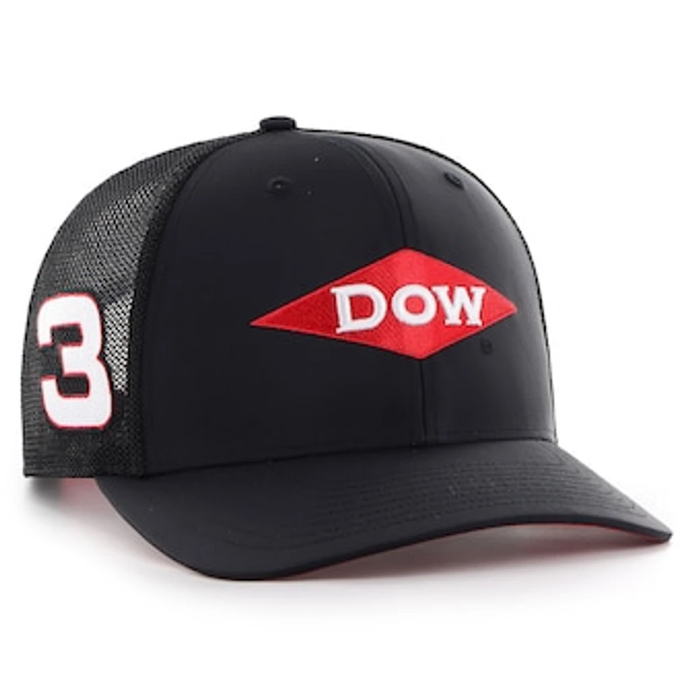 Men's '47  Black Austin Dillon Sure Shot Trucker Adjustable Hat