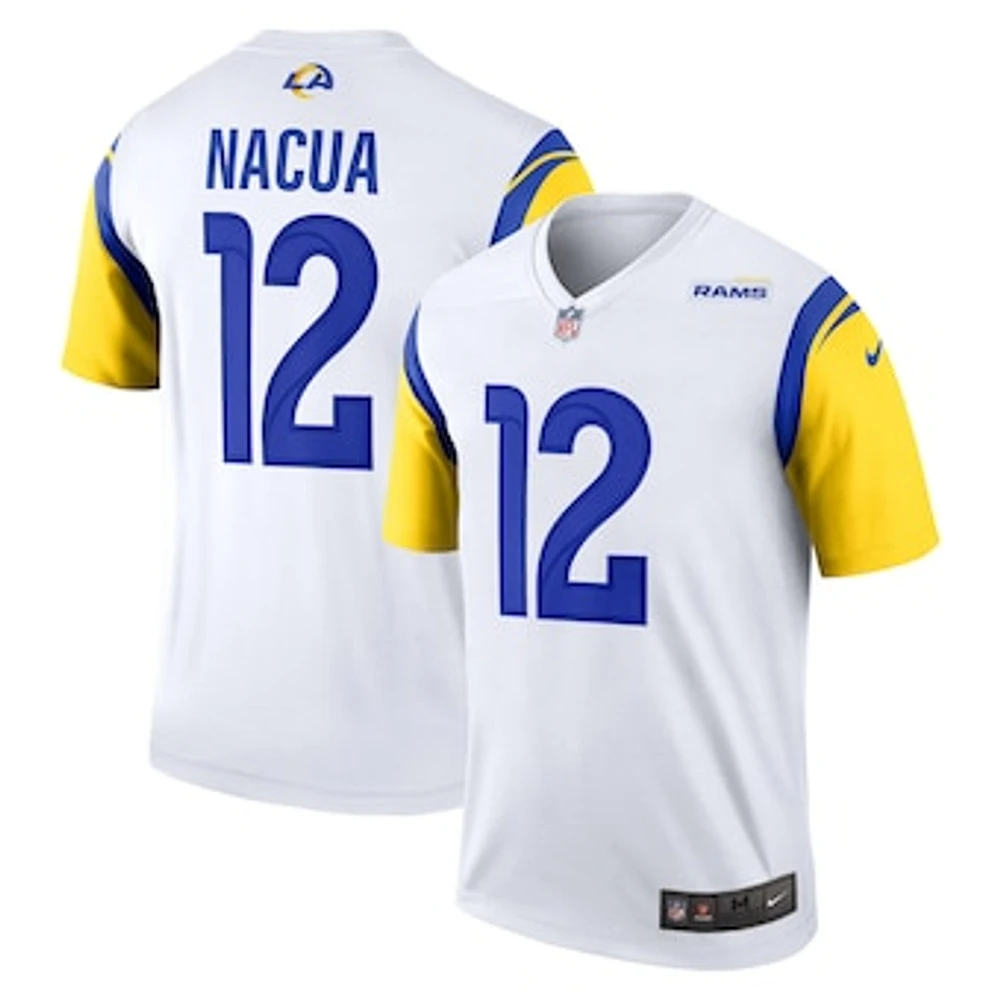 Men's Nike Puka Nacua White Los Angeles Rams White Legend Jersey