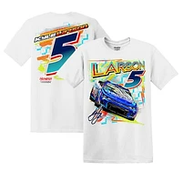 Men's Hendrick Motorsports Team Collection White Kyle Larson Hendrickcars.com Car T-Shirt