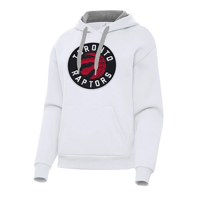 Women's Antigua Toronto Raptors Victory Pullover Hoodie