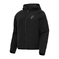 Women's Antigua Black San Antonio Spurs Universe Full-Zip Puffer Jacket