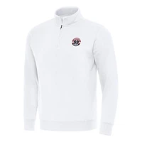 Men's Antigua Washington Wizards Victory Quarter-Zip Mock Sweatshirt