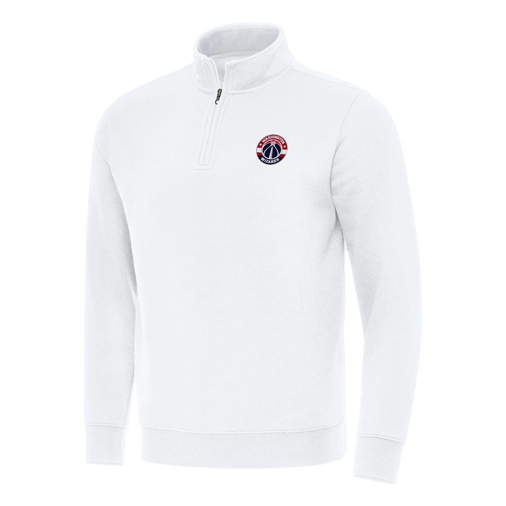 Men's Antigua Washington Wizards Victory Quarter-Zip Mock Sweatshirt