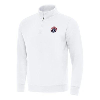 Men's Antigua Washington Wizards Victory Quarter-Zip Mock Sweatshirt