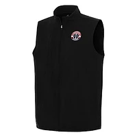 Men's Antigua Black Washington Wizards Regard Full-Zip Vest