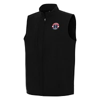 Men's Antigua Black Washington Wizards Regard Full-Zip Vest