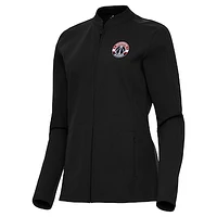 Women's Antigua  Black Washington Wizards Regard Full-Zip Jacket