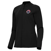 Women's Antigua  Black Washington Wizards Regard Full-Zip Jacket