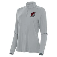 Women's Antigua Portland Trail Blazers Intent Quarter-Zip Top