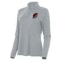 Women's Antigua Portland Trail Blazers Intent Quarter-Zip Top