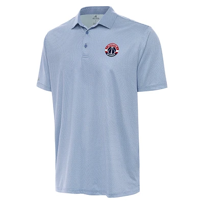 Men's Antigua Aqua/White Washington Wizards Rings Polo