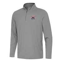 Men's Antigua  Black Washington Wizards Twine Quarter-Zip Top