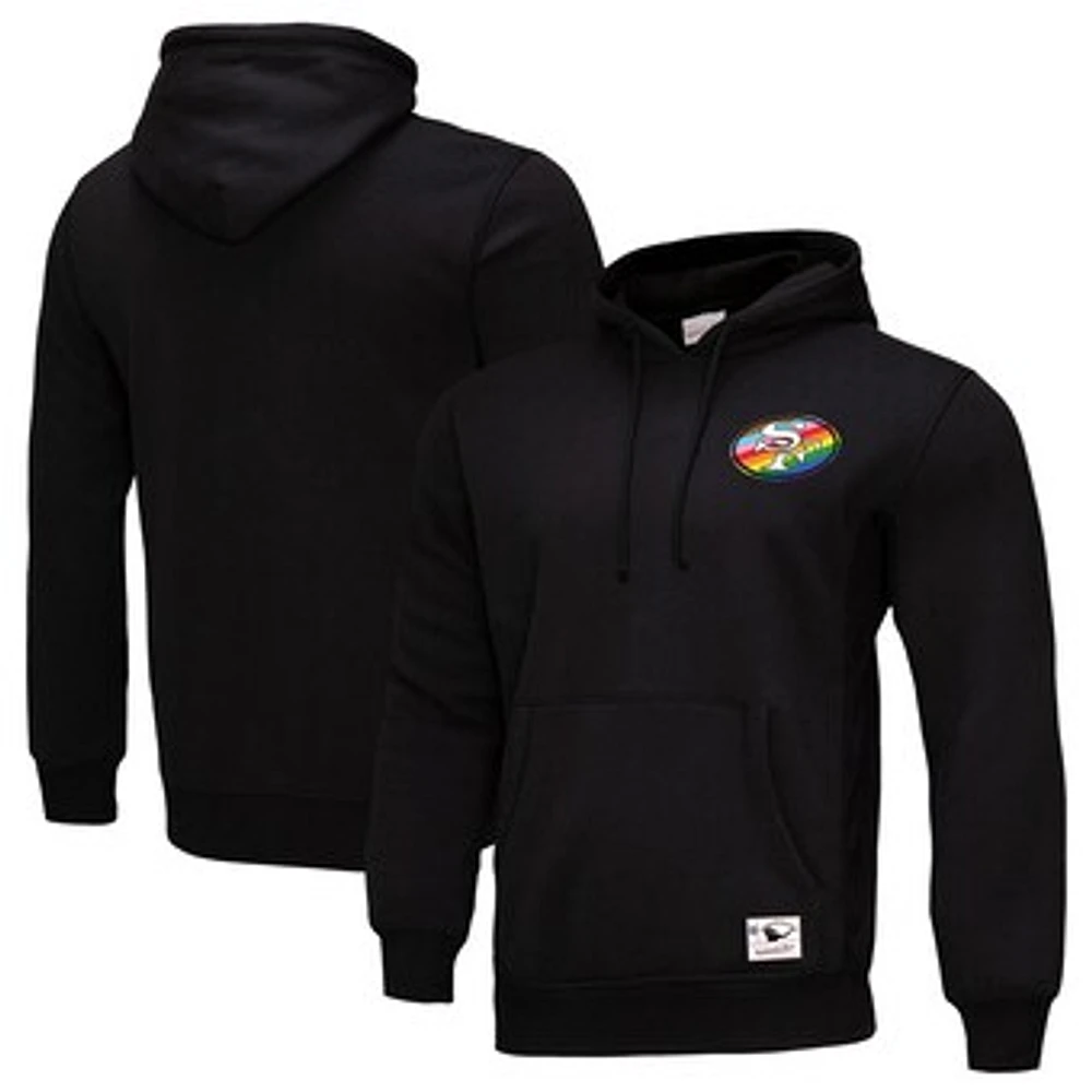 Men's Mitchell & Ness Black San Francisco 49ers Pride Pullover Hoodie