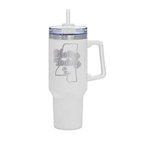 White Ole Miss Rebels 40oz. Rocky My State Tumbler