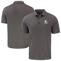 Men's Cutter & Buck Heather Black Cleveland Browns Big Tall Forge Eco Stretch Recycled Polo