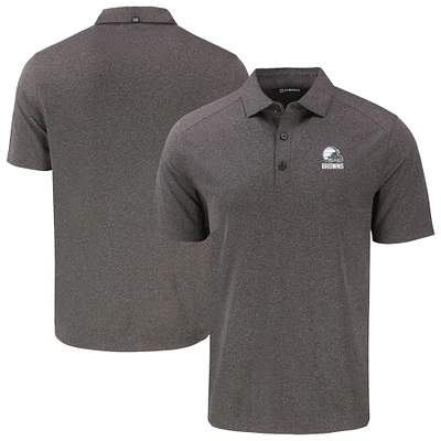 Men's Cutter & Buck Heather Black Cleveland Browns Big Tall Forge Eco Stretch Recycled Polo