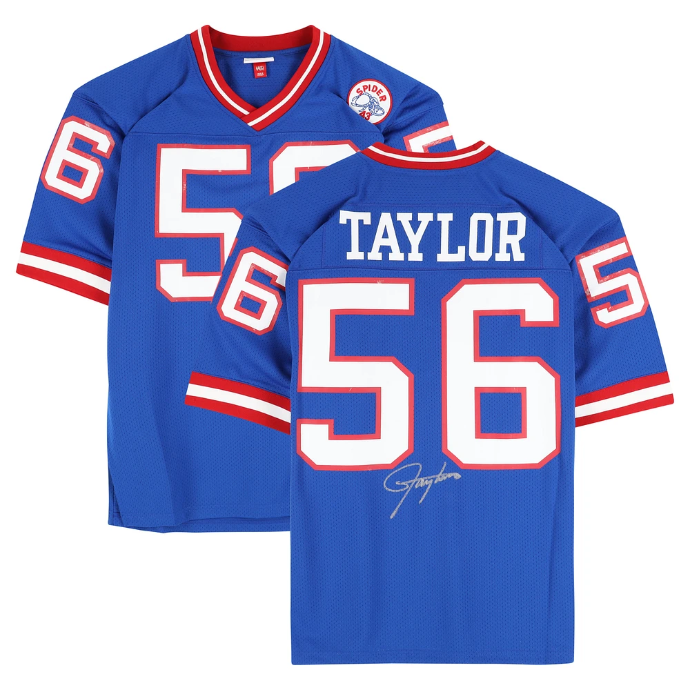 Lawrence Taylor New York Giants Autographed 1986 Mitchell & Ness Blue Authentic Jersey