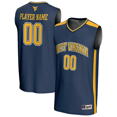 Youth GameDay Greats  Navy West Virginia Mountaineers NIL Pick-A-Player Lightweight Men's Basketball Fashion Jersey