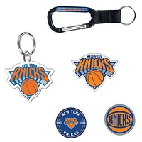 WinCraft New York Knicks 5-Pack Key Ring and Fridge Magnet Set