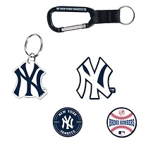 WinCraft New York Yankees 5-Pack Key Ring and Fridge Magnet Set