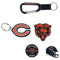 WinCraft Chicago Bears 5-Pack Key Ring and Fridge Magnet Set