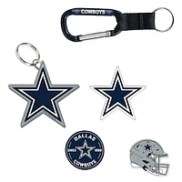 WinCraft Dallas Cowboys 5-Pack Key Ring and Fridge Magnet Set