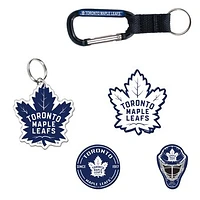 WinCraft Toronto Maple Leafs 5-Pack Key Ring and Fridge Magnet Set