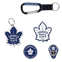 WinCraft Toronto Maple Leafs 5-Pack Key Ring and Fridge Magnet Set