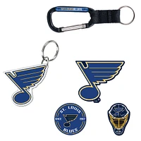 WinCraft St. Louis Blues 5-Pack Key Ring and Fridge Magnet Set