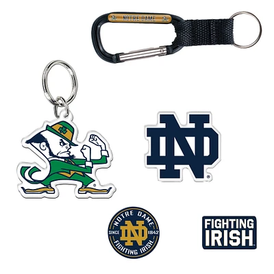 WinCraft Notre Dame Fighting Irish 5-Pack Key Ring and Fridge Magnet Set