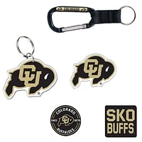 WinCraft Colorado Buffaloes 5-Pack Key Ring and Fridge Magnet Set