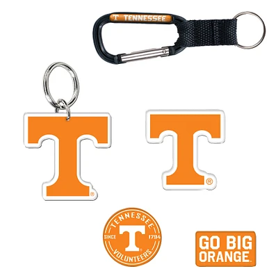 WinCraft Tennessee Volunteers 5-Pack Key Ring and Fridge Magnet Set