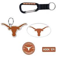 WinCraft Texas Longhorns 5-Pack Key Ring and Fridge Magnet Set