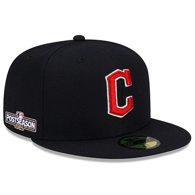 Men's New Era Navy Cleveland Guardians 2024 MLB Postseason 59FIFTY Fitted Hat