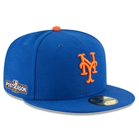 Men's New Era Royal York Mets 2024 MLB Postseason Side Patch 59FIFTY Fitted Hat