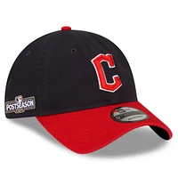 Men's New Era Navy/Red Cleveland Guardians 2024 MLB Postseason 9TWENTY Adjustable Hat