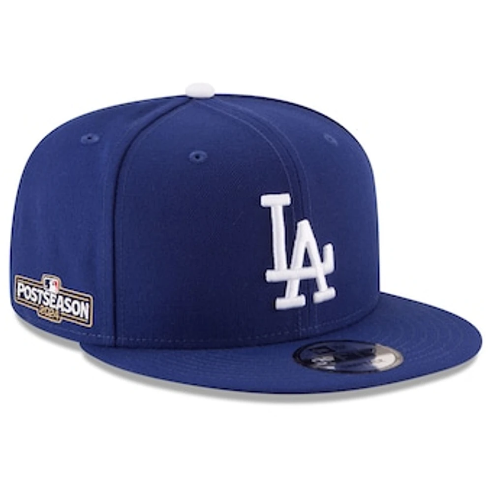 Men's New Era Royal Los Angeles Dodgers 2024 MLB Postseason Side Patch 9FIFTY Snapback Hat