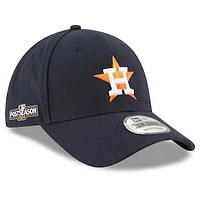 Men's New Era  Navy Houston Astros 2024 MLB Postseason Side Patch 9FORTY Adjustable Hat