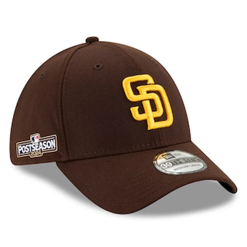 Men's New Era  Brown San Diego Padres 2024 MLB Postseason 39THIRTY Flex Hat