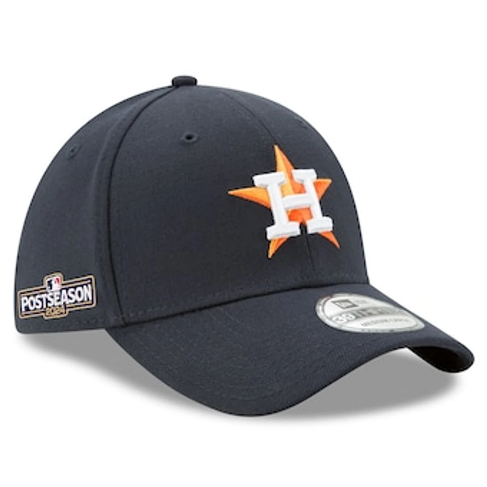 Men's New Era  Navy Houston Astros 2024 MLB Postseason Side Patch 39THIRTY Flex Hat