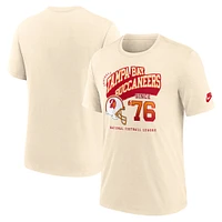 Men's Nike  Natural Tampa Bay Buccaneers Rewind Tri-Blend T-Shirt