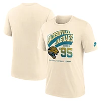 Men's Nike  Natural Jacksonville Jaguars Rewind Tri-Blend T-Shirt