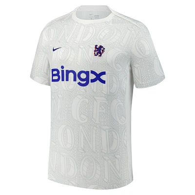 Men's Nike White Chelsea 2025/26 Academy Pro Pre-Match Performance Top