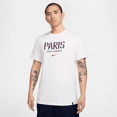 Men's Nike  White Paris Saint-Germain Wordmark T-Shirt