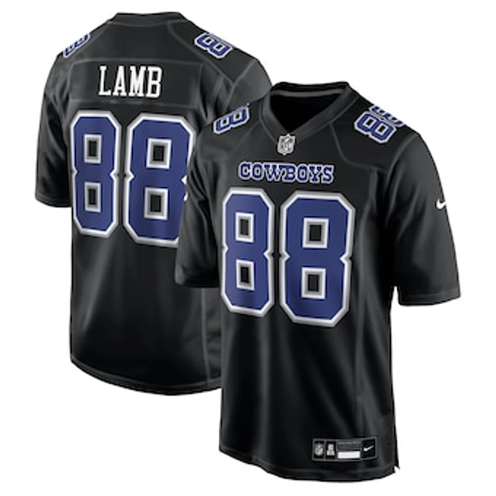 Men's Nike CeeDee Lamb Carbon Black Dallas Cowboys Fashion Game Jersey