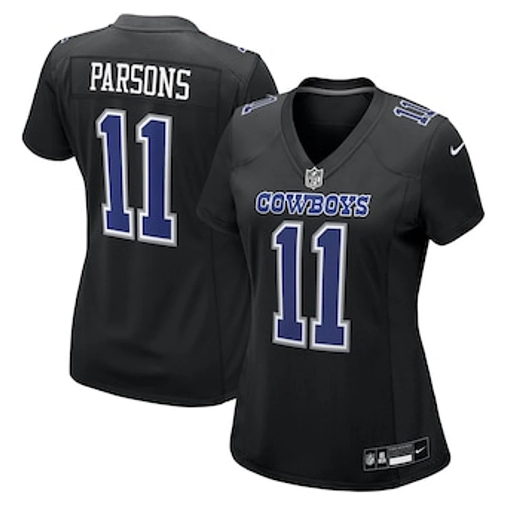 Women's Nike Micah Parsons Carbon Black Dallas Cowboys Fashion Game Jersey