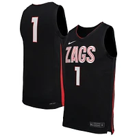 Men's Nike  Black Gonzaga Bulldogs Replica Basketball Jersey