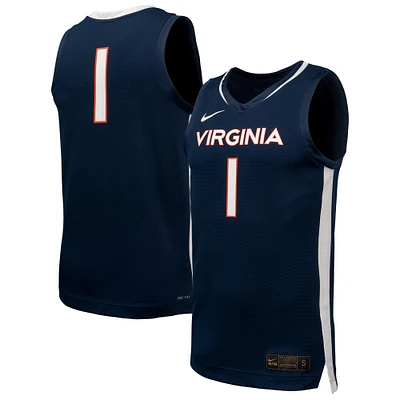 Men's Nike  Navy Virginia Cavaliers Replica Basketball Jersey