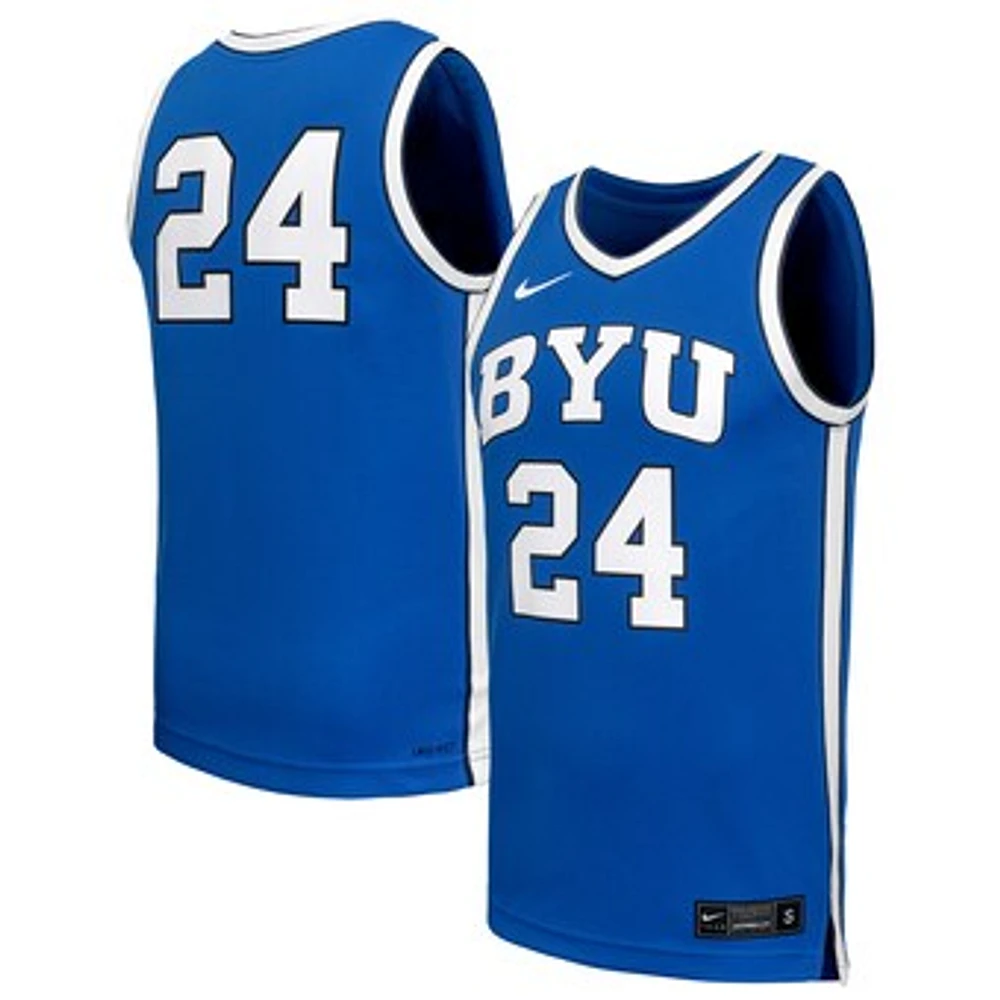 Men's Nike  Royal BYU Cougars Replica Basketball Jersey